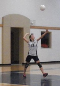 Emma serving